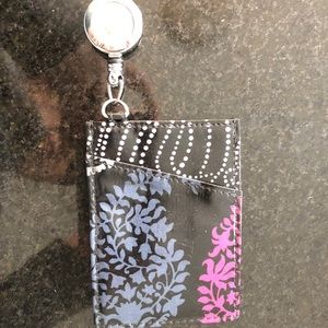 Vera Bradley Retractable Lanyard ID Case